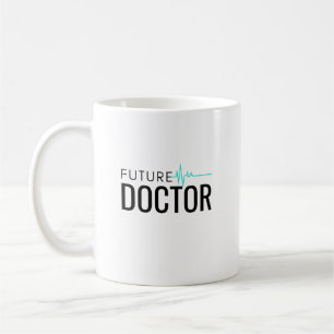 Future Doctor EKG Minimalist Medical Student Gift Coffee Mug