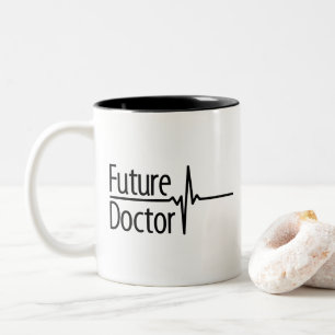 Future Doctor EKG Two-Tone Coffee Mug