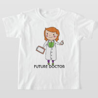 Future Doctor Girl with Red Hair