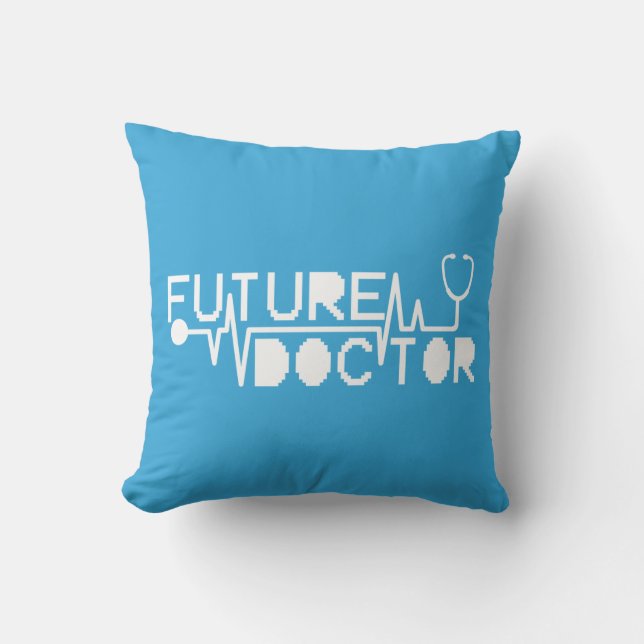 Future doctor medecine Stethoscope Cushion (Front)