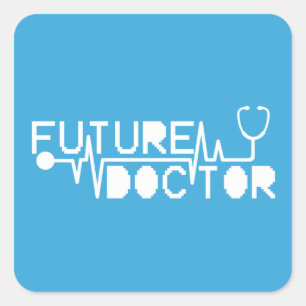 Future doctor medecine Stethoscope Square Sticker