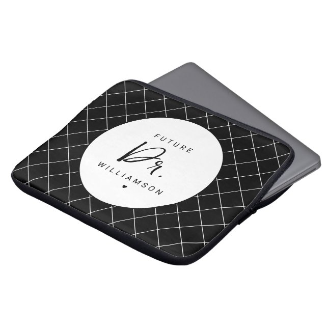 Future Doctor | Medical School Doctoral Student Laptop Sleeve (Front Top)