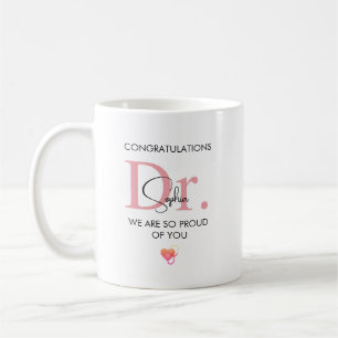 Future Doctor Personalised Name So Proud of You Coffee Mug