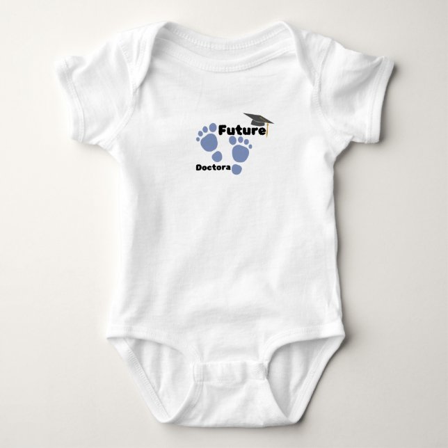 Future Doctora One-Piece Baby Bodysuit (Front)