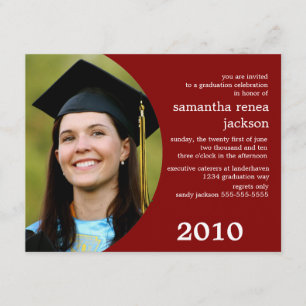 Future Dreamer Graduation Invitation (Burgundy)