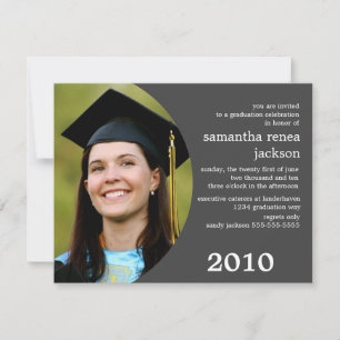 Future Dreamer Graduation Invitation (Grey)