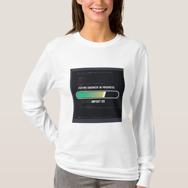 "Future Dreams In Progress – Wear Your Ambition!" T-Shirt (Front)