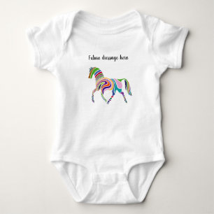 Future dressage hero horse riding customise baby bodysuit