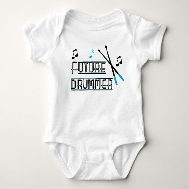 Future Drummer Baby Bodysuit (Front)