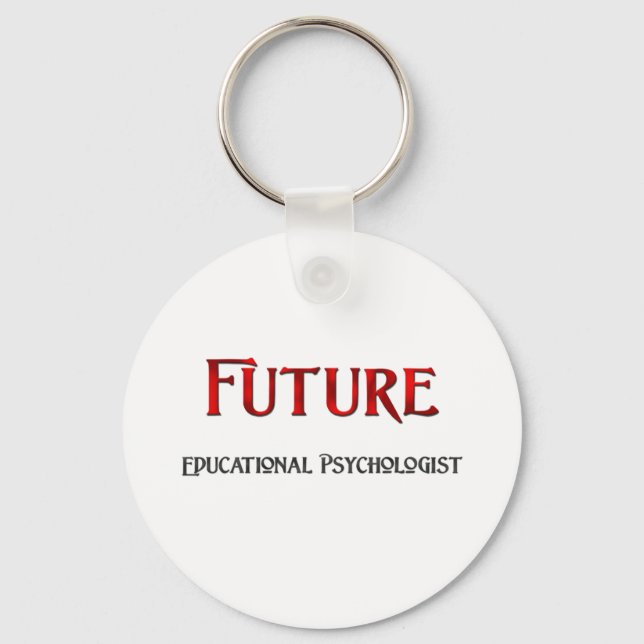 Future Educational Psychologist Key Ring (Front)