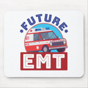 Future EMT Paramedic Ambulance Driver Mouse Mat