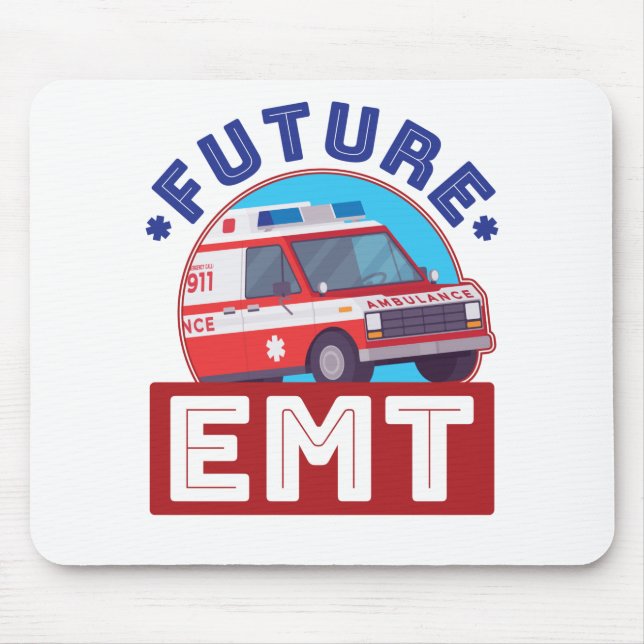Future EMT Paramedic Ambulance Driver Mouse Mat (Front)