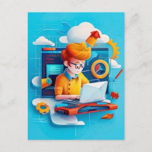 Future Engineer Dream for Kids Holiday Postcard