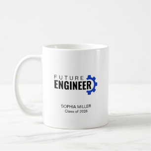 Future Engineer Personalised Graduation Coffee Mug