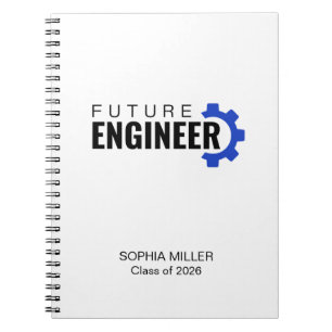Future Engineer Personalised Graduation Notebook