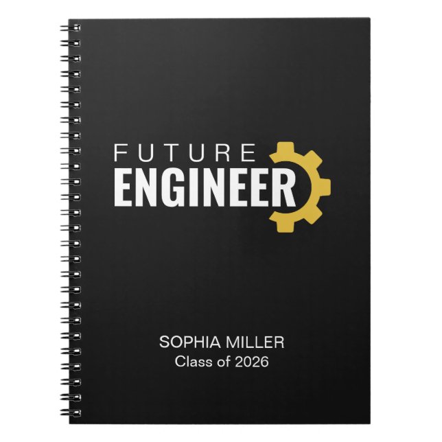 Future Engineer Personalized Graduation Notebook (Front)