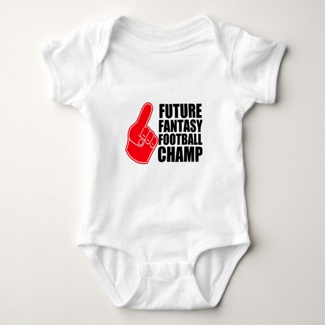 Future Fantasy Football Champ Baby Bodysuit (Front)