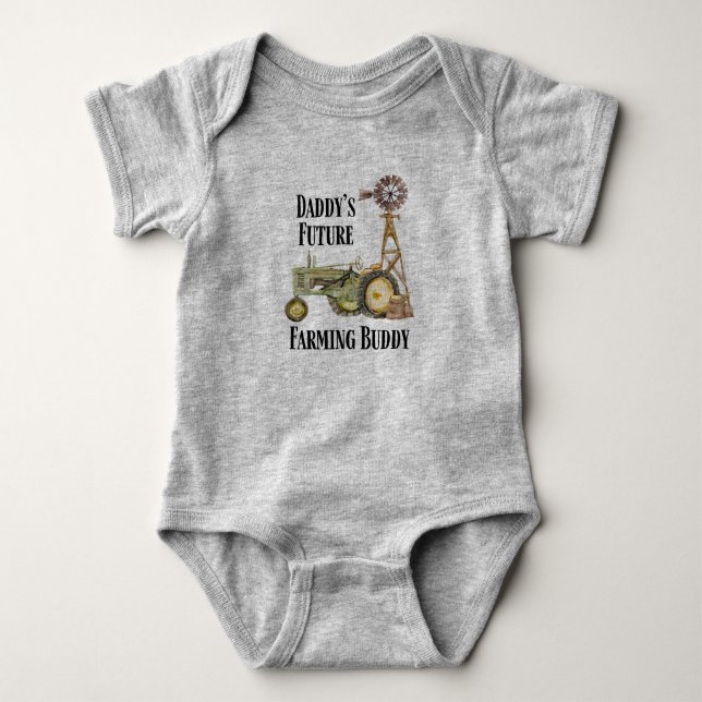 FUTURE FARMING BUDDY BABY BODYSUIT (Front)