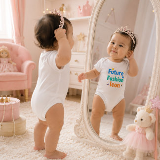 Future Fashion Icon Baby | Cute Trendy Baby girl Bodysuit