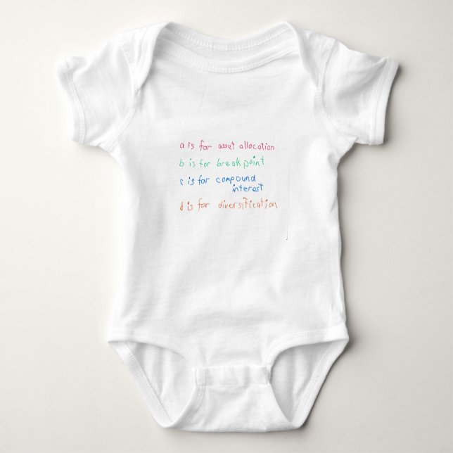 Future Financial Advisor Baby Bodysuit (Front)