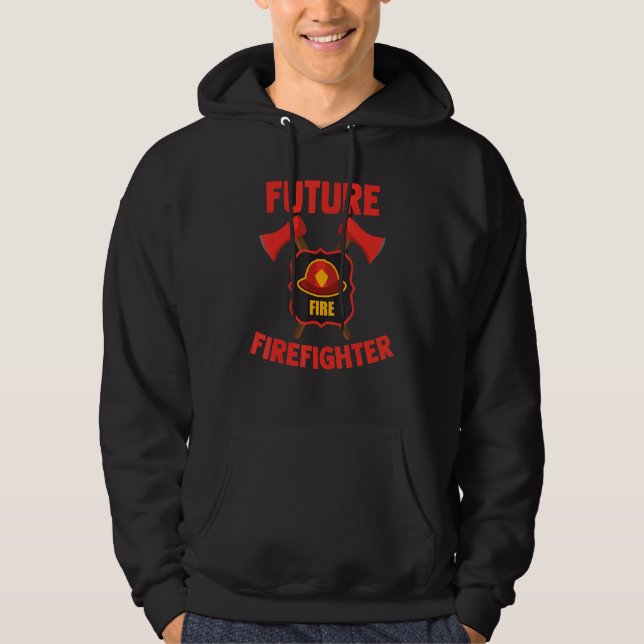 Future Firefighter Fire Fighting Department Firema Hoodie (Front)