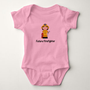 Future Firefighter Girl Baby Bodysuit
