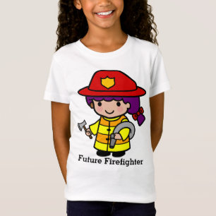 Future Firefighter Girl with Axe and Hose T-Shirt