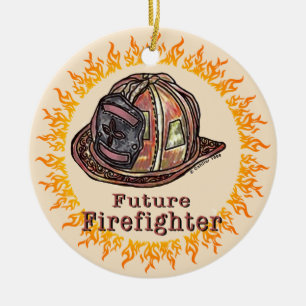 Future Firefighter Helmet  ornament