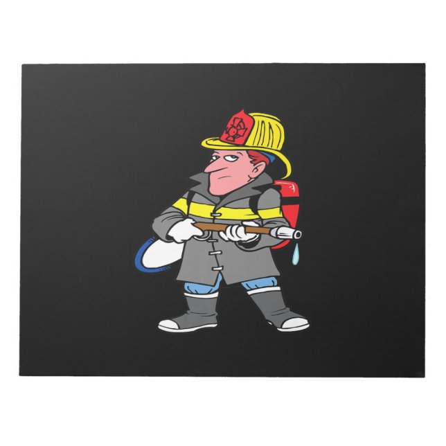 Future Firefighter Hose Jacket & Helmet Rescue Notepad (Front)