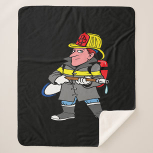 Future Firefighter Hose Jacket & Helmet Rescue Sherpa Blanket