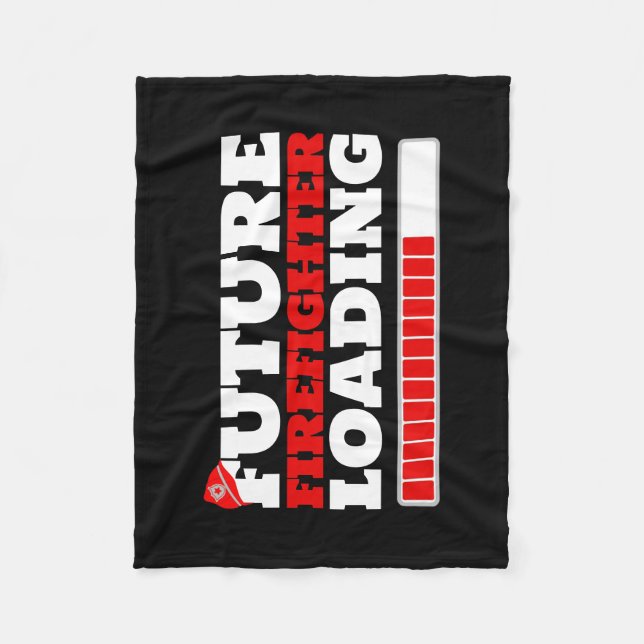 Future Firefighter Loading Baby Children's Blanket (Front)