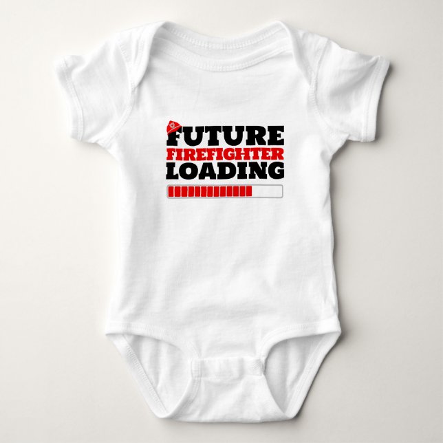 Future Firefighter Loading Bodysuit T-shirt (Front)