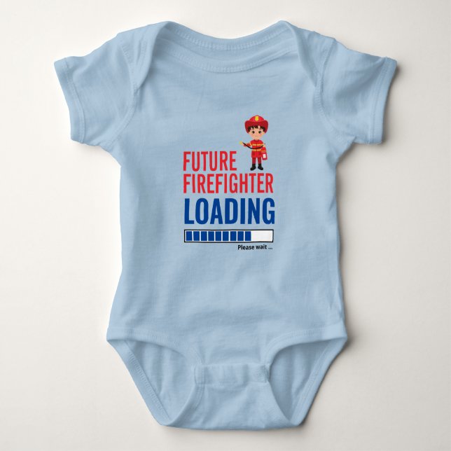 Future Firefighter Loading Make Your Own Trendy Baby Bodysuit (Front)