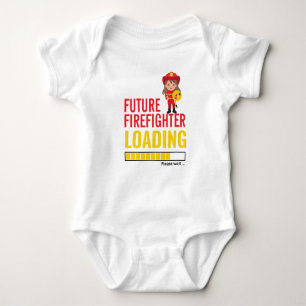 Future Firefighter Loading Modern Personalised Baby Bodysuit