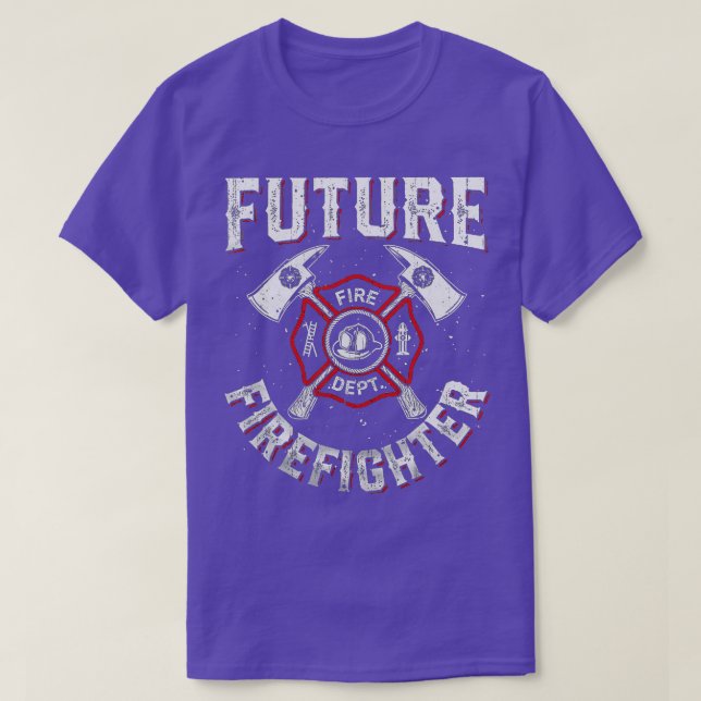 Future Firefighter Men Women Thin Red Line Firefig T-Shirt (Design Front)
