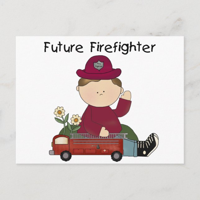 Future Firefighter Tshirts and Gifts Postcard (Front)