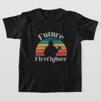 Future firefighter vintage with white texture text