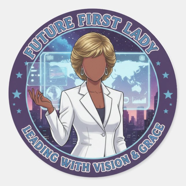Future First Lady Sticker Empowerment Leadership (Front)
