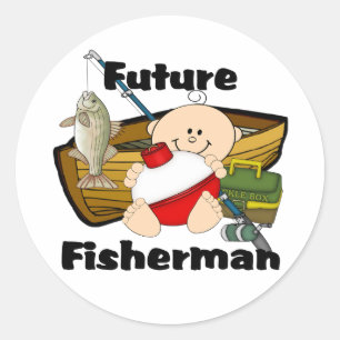Future Fisherman Classic Round Sticker