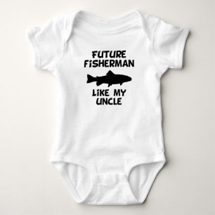 Future Fisherman Like My Uncle Baby Bodysuit