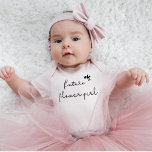 Future flower girl Announcement Wedding Baby Bodysuit<br><div class="desc">Cute way for the flower girl to let the world know the news. Perfect for all wedding events</div>