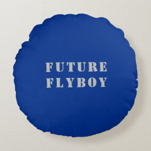 Future Flyboy Military Round Cushion