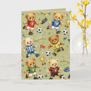 Future Footie Star Team Teddy Card