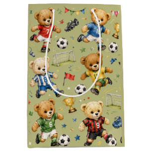 Future Footie Star Team Teddy Medium Gift Bag