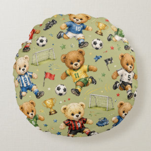 Future Footie Star Team Teddy Round Cushion