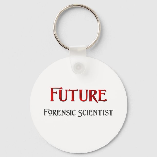Future Forensic Scientist Key Ring (Front)