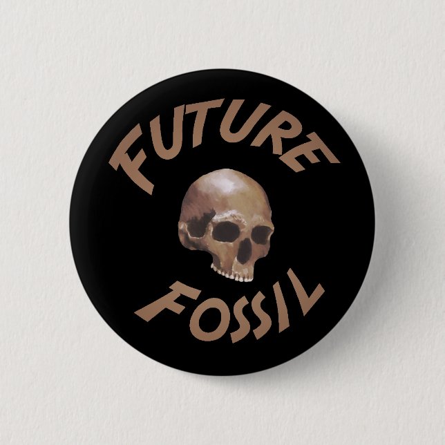 Future Fossil Button (Front)