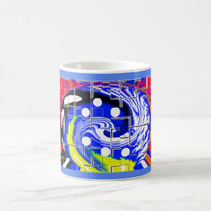Future galaxy map coffee mug