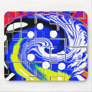 Future galaxy map mouse mat
