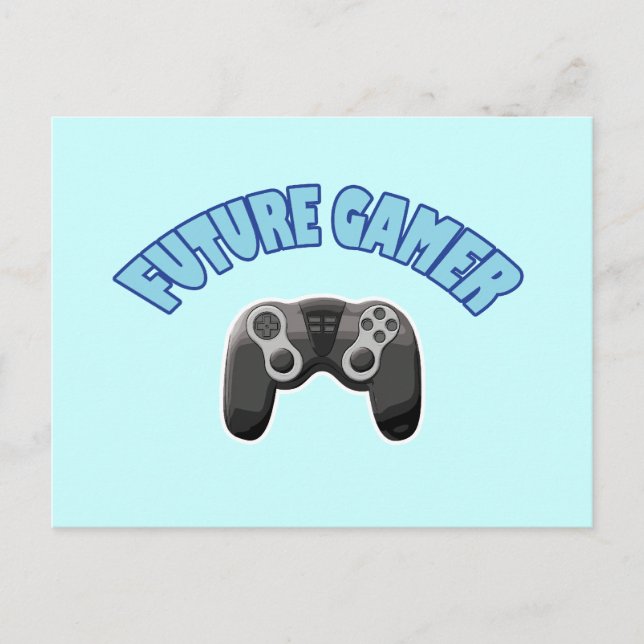 Future Gamer - Blue & Controller Postcard (Front)